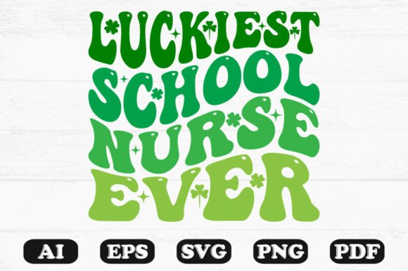 Luckiest School Nurse Ever Retro SVG Graphics and Crafts Review