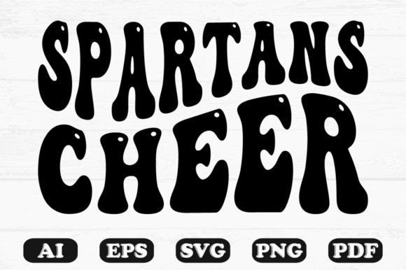 Spartans Cheer Kids Svg T-shirt Design for Crafts and Graphics